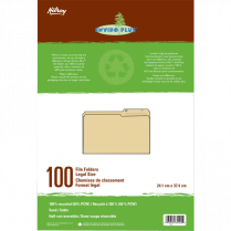 Hilroy Enviro-Plus™ Reversible File Folder Legal 100/box