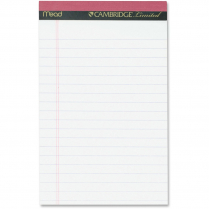 Cambridge Limited Perforated Pad 5" x 8" White 3/pkg