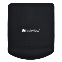 Intekview Gel Mouse Pad with Wrist Rest Black