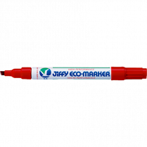 Jiffy Eco-Marker Chisel Tip Red