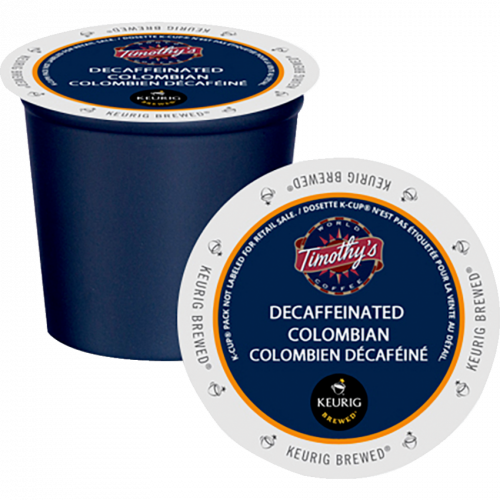 KCUPS COLOMBIAN MED DECAF 24BX TIMOTHYS COFFEE Monk Office