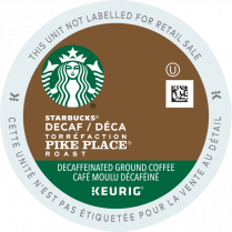 KCUPS DECAF PIKE PLACE MED 24B STARBUCKS COFFEE 74-09073