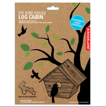 Kikkerland DIY Log Cabin Bird House