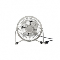 USB METAL DESK FAN SILVER KIKKERLAND