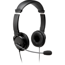 Kensington® USB Hi-Fi Headphones w Microphone Black