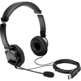 Kensington® USB Hi-Fi Headphones w Microphone Black