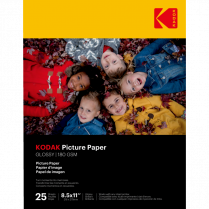 Kodak Picture Paper Letter 8-1/2" x 11" 25 sheets/pkg