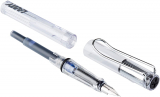 Lamy Safari Fountain Pen Vista Clear Fine Blue Ink