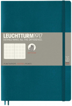 Leuchtturm Dotted Softcover Composition Notebook B5 7-1/2" x 10" Teal