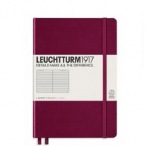 Leuchtturm A5 Notebook Soft Cover Port Red Ruled