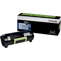 Lexmark® Toner Cartridge High Yield Return Program 501H Black