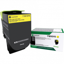 Lexmark® Toner Cartridge Return program 71B10Y0 Yellow