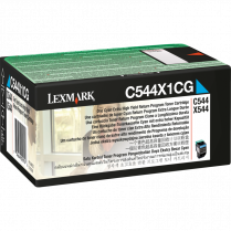 Lexmark® Toner Cartridge Extra High Yield Return Program C544X1CG Cyan