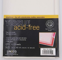 Lineco Acid-Free Interleaving Tissue 30" x 40" 12/pkg