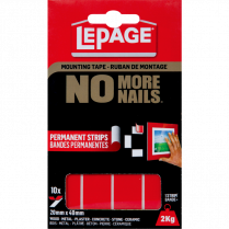 LePage No More Nails Mounting Tape Permanent Strips