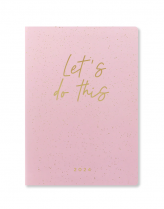 Letts® Inspire Weekly Planner 8-1/4" x 5-7/8" Multilingual Pink