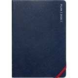 Letts® Serene Weekly Planner Sewn bound 8-1/4" x 5-7/8" Multilingual Midnight