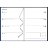 Letts® Serene Weekly Planner Sewn bound 8-1/4" x 5-7/8" Multilingual Midnight