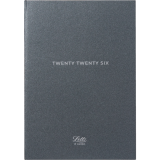 Letts® Titanium Weekly Planners Hard Metallic Cover 12 months 8-1/4"x5-7/8" Multilingual Charcoal