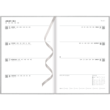 Letts® Titanium Weekly Planners Hard Metallic Cover 12 months 8-1/4"x5-7/8" Multilingual Silver
