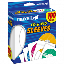 CD/DVD SLEEVES MAXELL 100PK WE