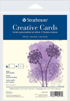 Strathmore Creative Cards 5" x 7" Ivory w Deckle Edge 6/Pkg