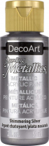 DecoArt Dazzling Metallics 2oz Shimmering Silver
