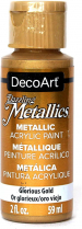 DecoArt Dazzling Metallics 2oz Glorious Gold