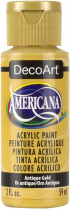 Americana Acrylic Paint 2oz Antique Gold