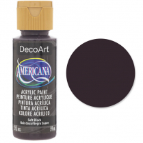 Americana Acrylic Paint 2oz Soft Black
