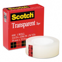 Scotch Transparent Tape 3/4" Refill