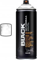 Montana BLACK Spray Paint 400ml Silverchrome