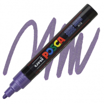 Posca PC-5M Paint Marker Medium Bullet Metallic Violet