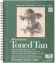 Strathmore Toned Tan Sketch Book 9" x 12"