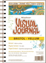 Strathmore Visual Journal Bristol Vellum 5-1/2" x 8" 28sheets