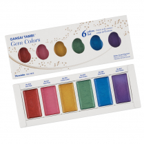 Kuretake Gansai Tambi Watercolour Gem Colours 6/Set