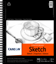 Canson Universal Sketch Pad 11" x 14" 100Sheets Wirebound