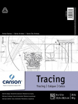 Canson Tracing Paper Pad 9" x 12" 50sheets