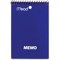 Mead Top Wirebound Memo Book 4" x 6" 40 pages Assorted Colours
