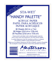 Masterson Sta-Wet Handy Palette Acrylic Paper Refill 8-1/2" x 7" 30 sheets