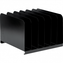 Merangue Metal Vertical Sorter 6 Tier Black