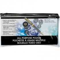 Merangue All Purpose Pouch 11-1/2" x 6" Vinyl Clear