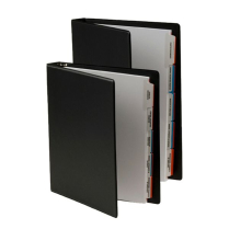 Corporate Record Book With Tabs Letter 1" Binder Black