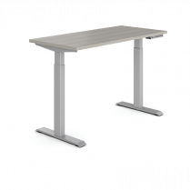 Offices to Go® Ionic Quick Assembly Electric Height Adjustable Table 48" x 24" Noce Grigio