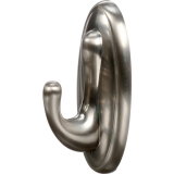 Command™ Decorative Adhesive Hook, Large, Brushed Nickel