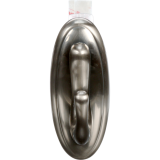 Command™ Decorative Adhesive Hook, Large, Brushed Nickel