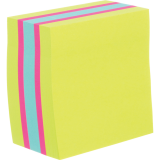 Post-it® Super Stickey Notes Cube 3" x 3" Green, Fuchsia and Aqua 