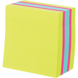 Post-it® Super Stickey Notes Cube 3" x 3" Green, Fuchsia and Aqua 
