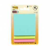 Post-it Super Sticky Notes 3" x 3" Colours of the World 3/pkg