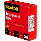 Scotch® Transparent Tape Refill 3/4" (19mm x 33m) 2/pkg